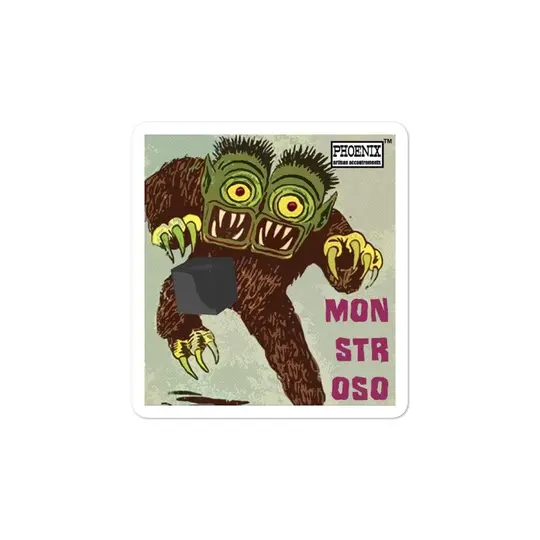 Monstroso Vinyl Bubble-Free Stickers | Available in 3 Sizes