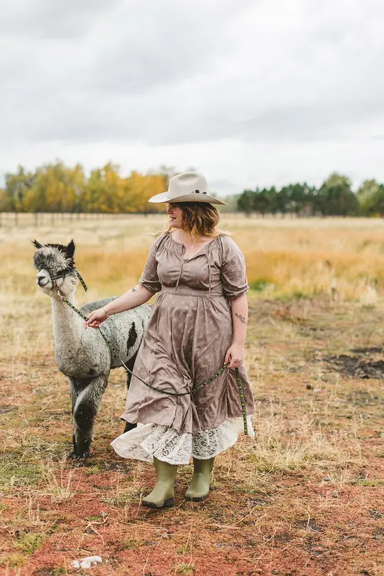 Rosemary Dress in Fawn- One Small Left!