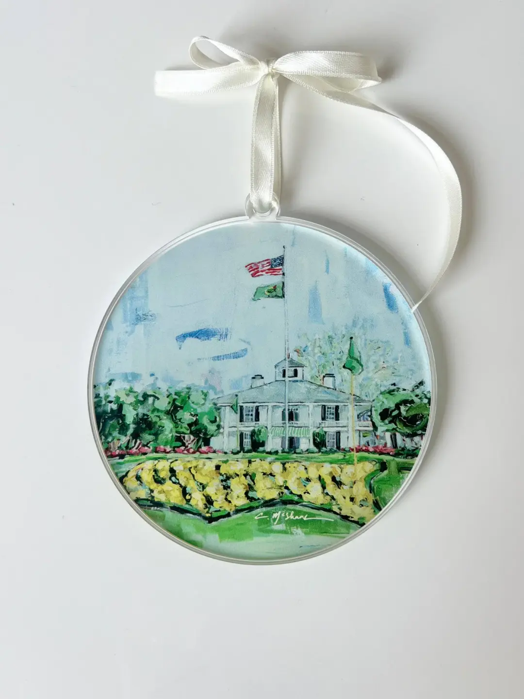 The Clubhouse Golf Acrylic Christmas Ornament