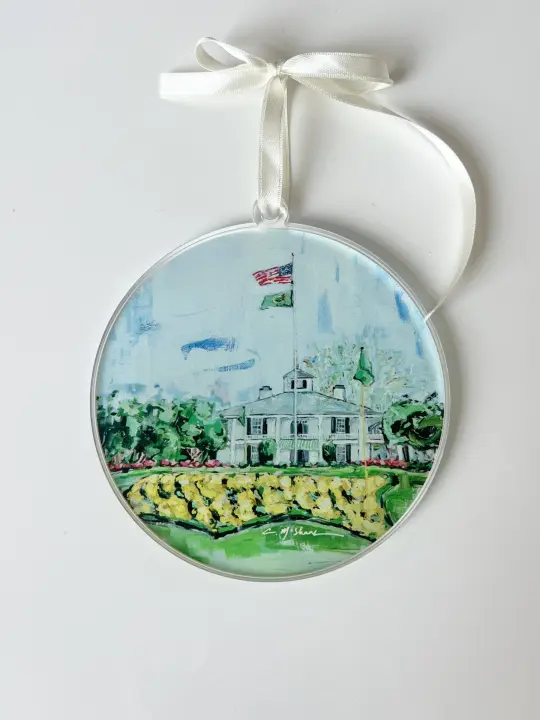 The Clubhouse Golf Acrylic Christmas Ornament