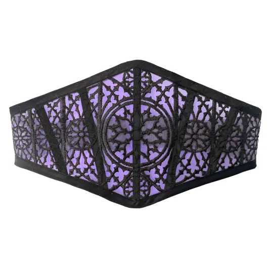 MIDNIGHT MESH CORSET BELT (PURPLE)