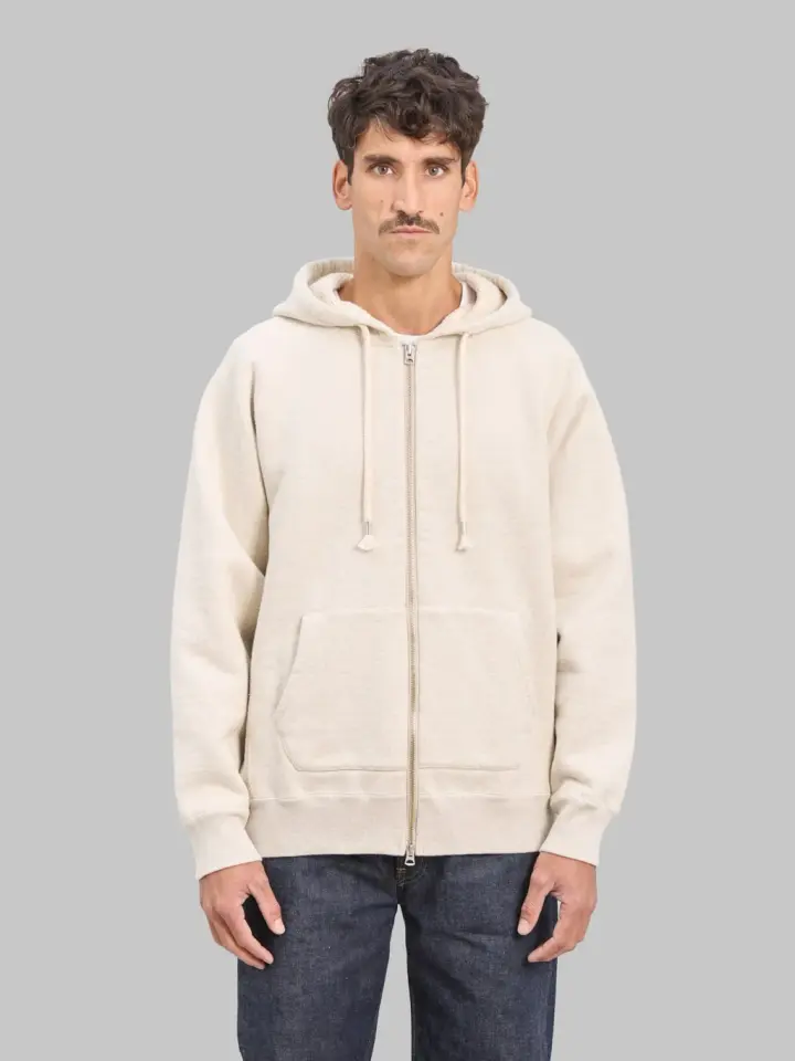 Wonder Looper Zip Hoodie 876gsm Double Heavyweight French Terry Oatmeal