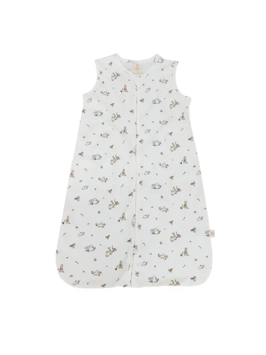 Sleeping Bag - White Floral Bunny (0.2 TOG)