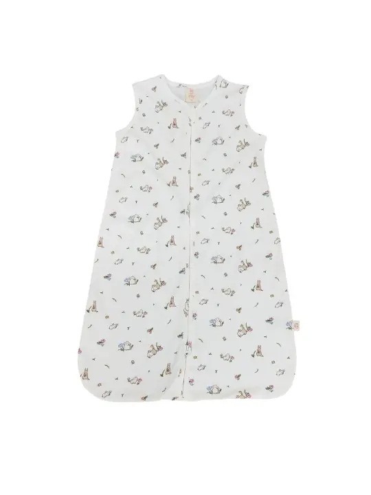 Sleeping Bag - White Floral Bunny (0.2 TOG)