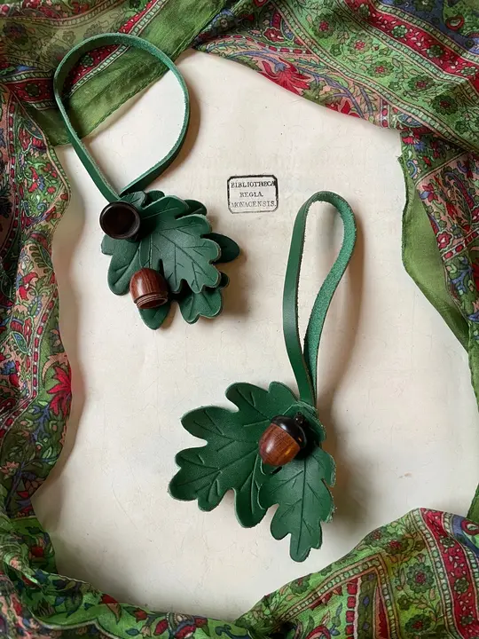 Leather bag charms