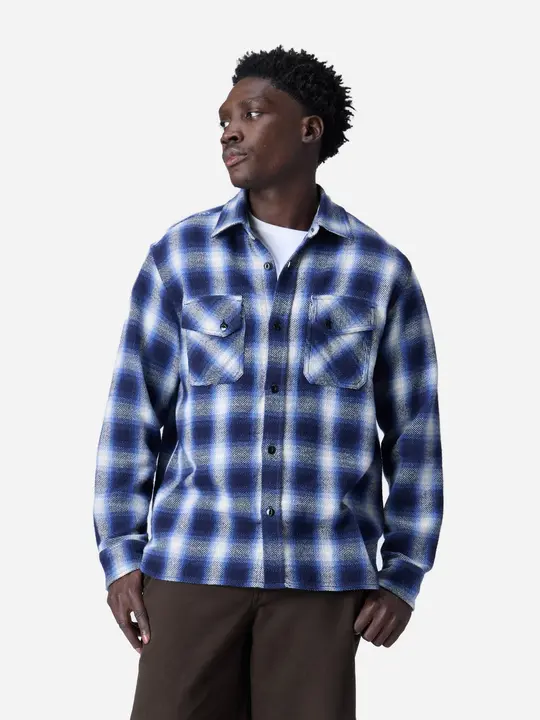 Crosscut Flannel ~ Royal Blue Plaid