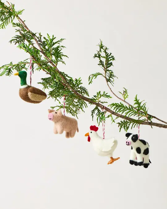 Felted On The Farm Ornament