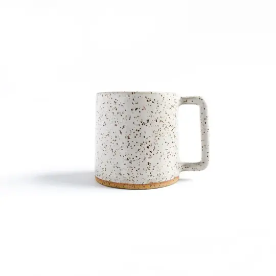 Mug Classic White Speckled Solid