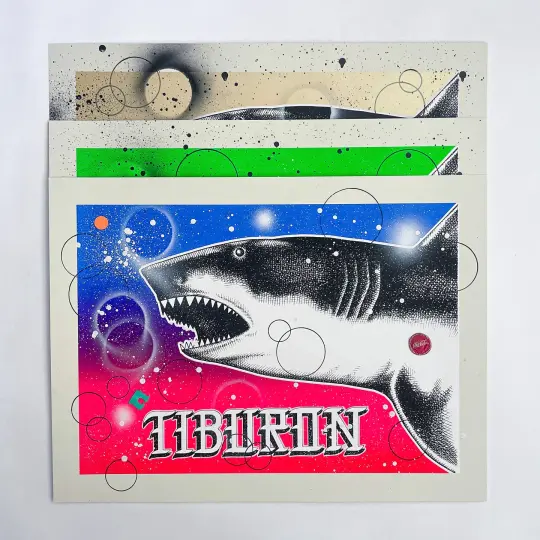 Carlos Ramirez- “Tiburones” Hand Embellished