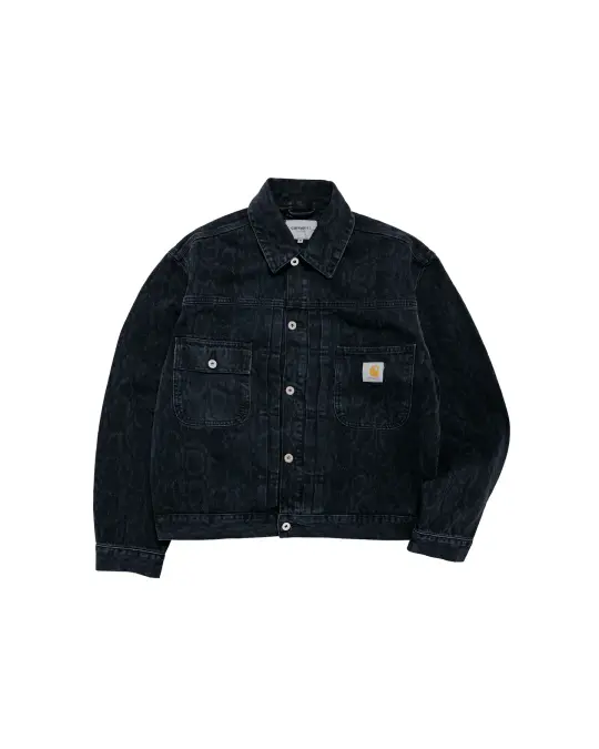 Carhartt W.I.P. Belmar Jacket Snake Camo/Black Heavy Stone Wash