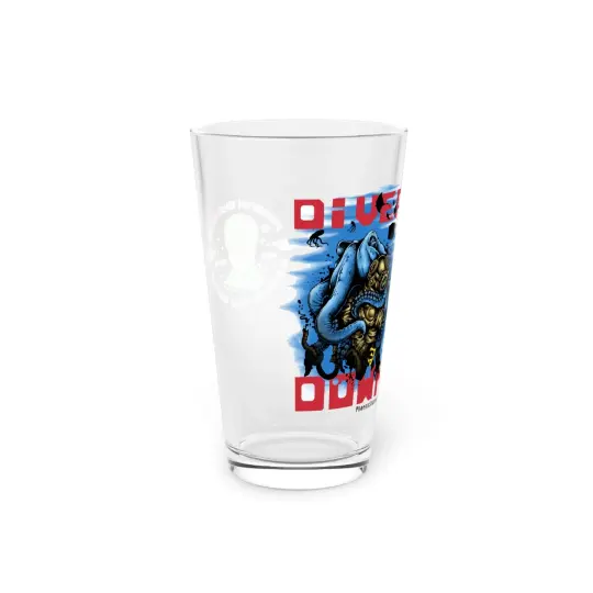 Diver Down Pint Glass (Design 2)  | Made in the USA | Collectible