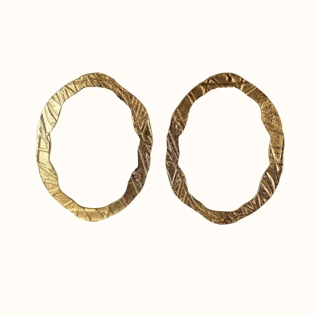Portal Of Faith Large Etched Earrings