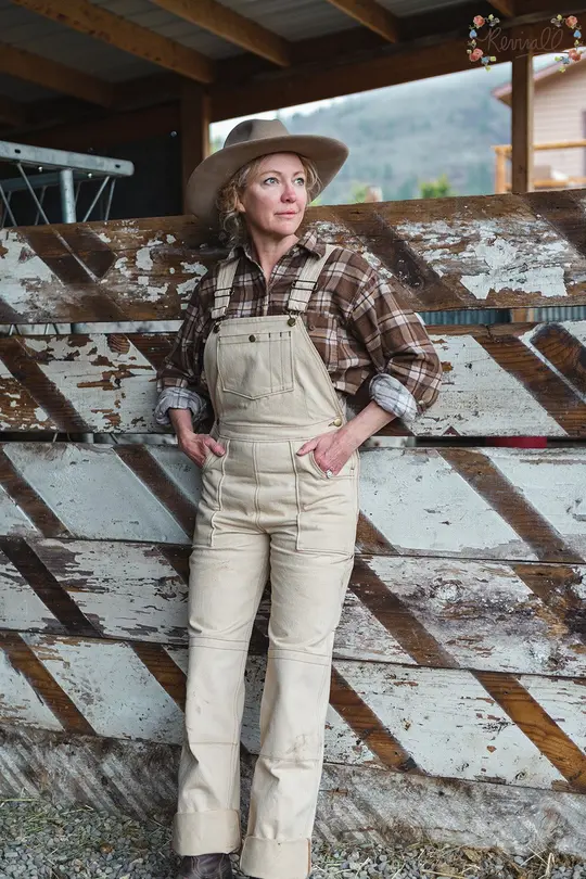 Denim Farmer Overalls in Rawhide-XL