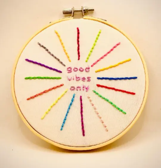 Good Vibes Only Embroidery Kit