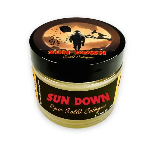 Sun Down Solid Cologne | Contains Prickly Pear Oil | Homage to Vintage Gillette Sun Up!