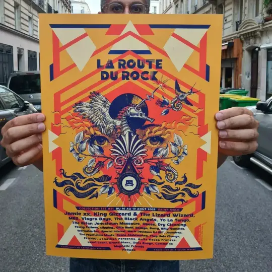 ROUTE DU ROCK 2023 (screenprint poster)
