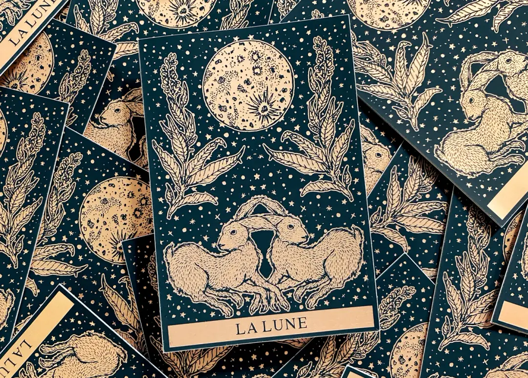 The Moon Tarot Sticker