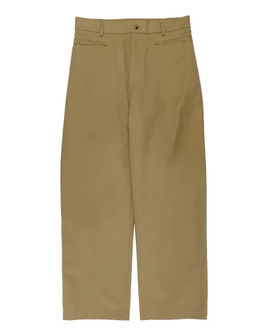 De Bonne Facture Gardian Trousers Soft Cotton Twill Putty