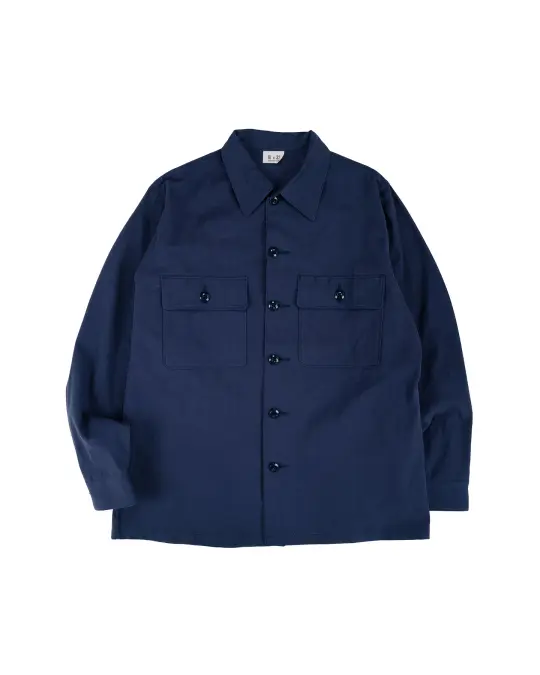 The Real McCoy's MS26003 Shirt, Man's, Missile Combat Crew Blue