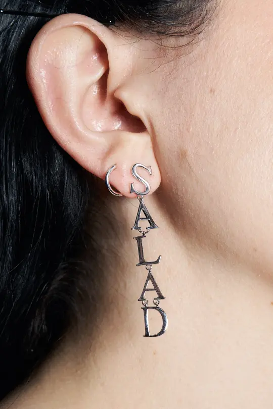 Sterling Silver SALAD Dangle Earring
