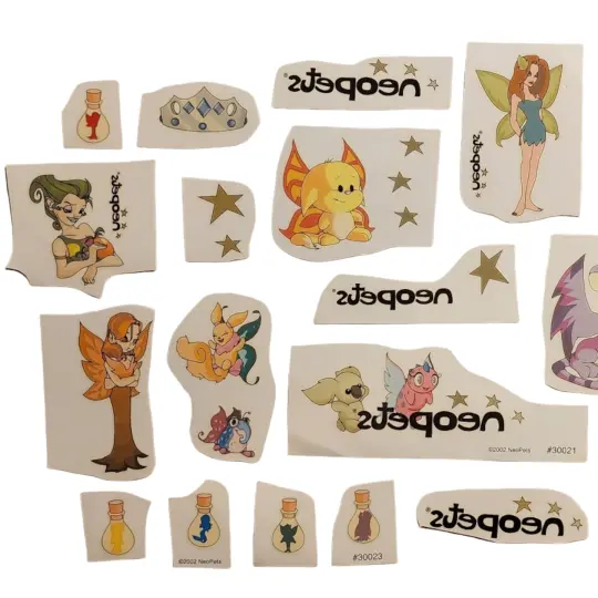 neopets temporary tattoos