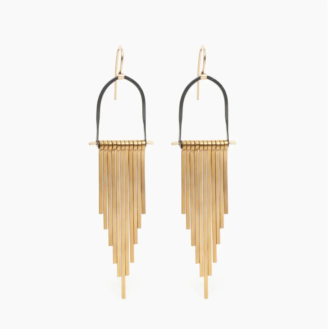 Brass Celestial Earrings