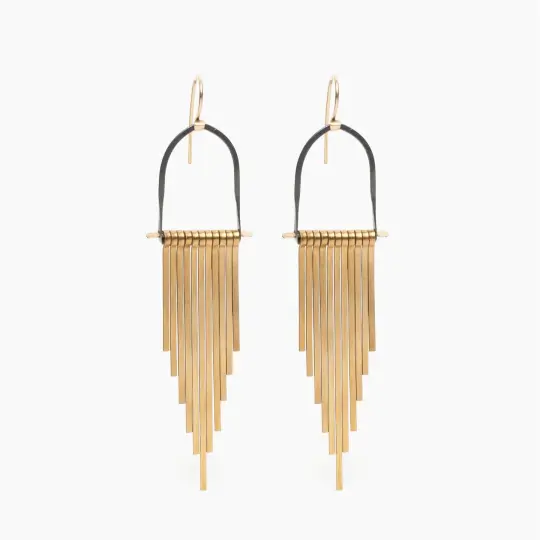 Brass Celestial Earrings