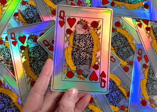 Queen of Toads Card Sticker