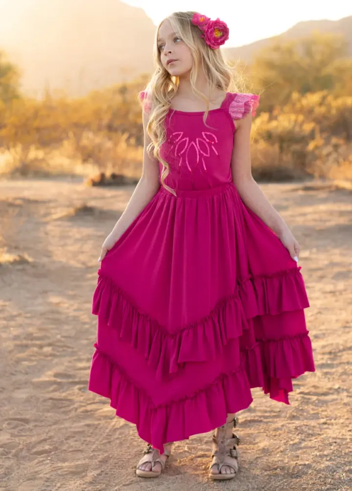 Terrea Skirt in Fuchsia