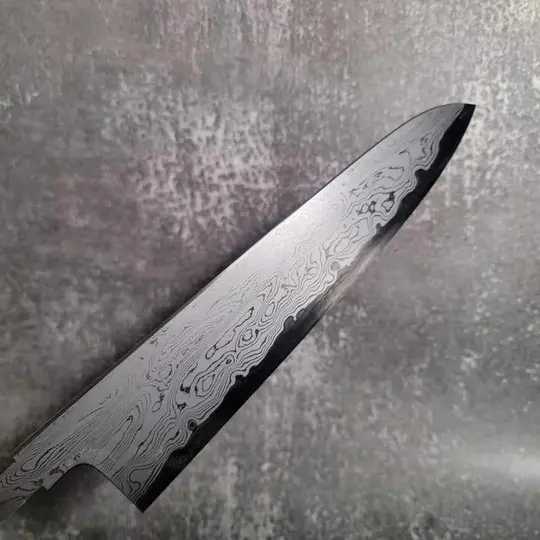 Nakagawa × Myojin Blue #1 Damascus Gyuto 240mm – Blade Only