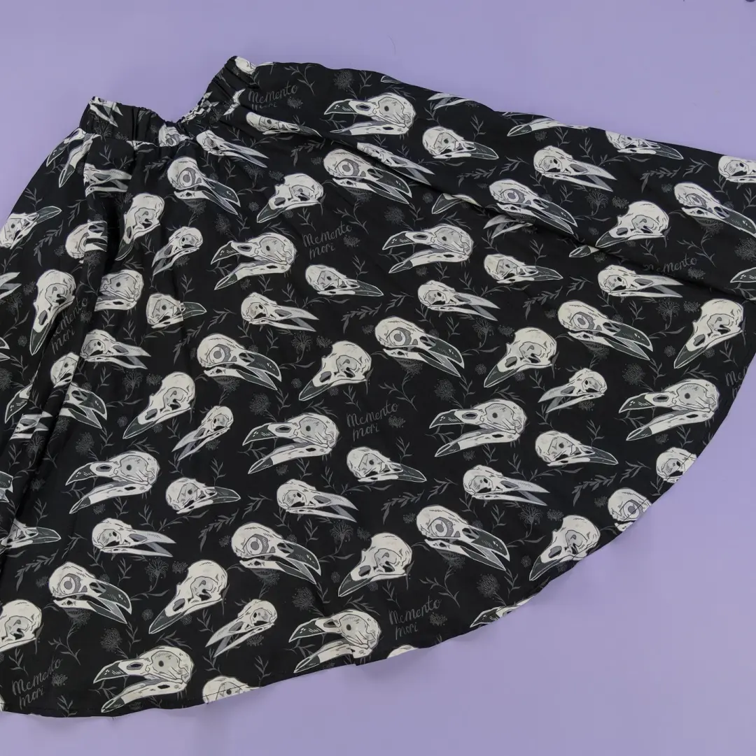 [MIDI SKIRT] Memento Mori Corvid