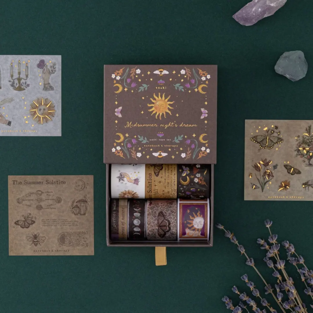 Tsuki ‘Midsummer Night’s Dream’ Washi Tape Set ☾