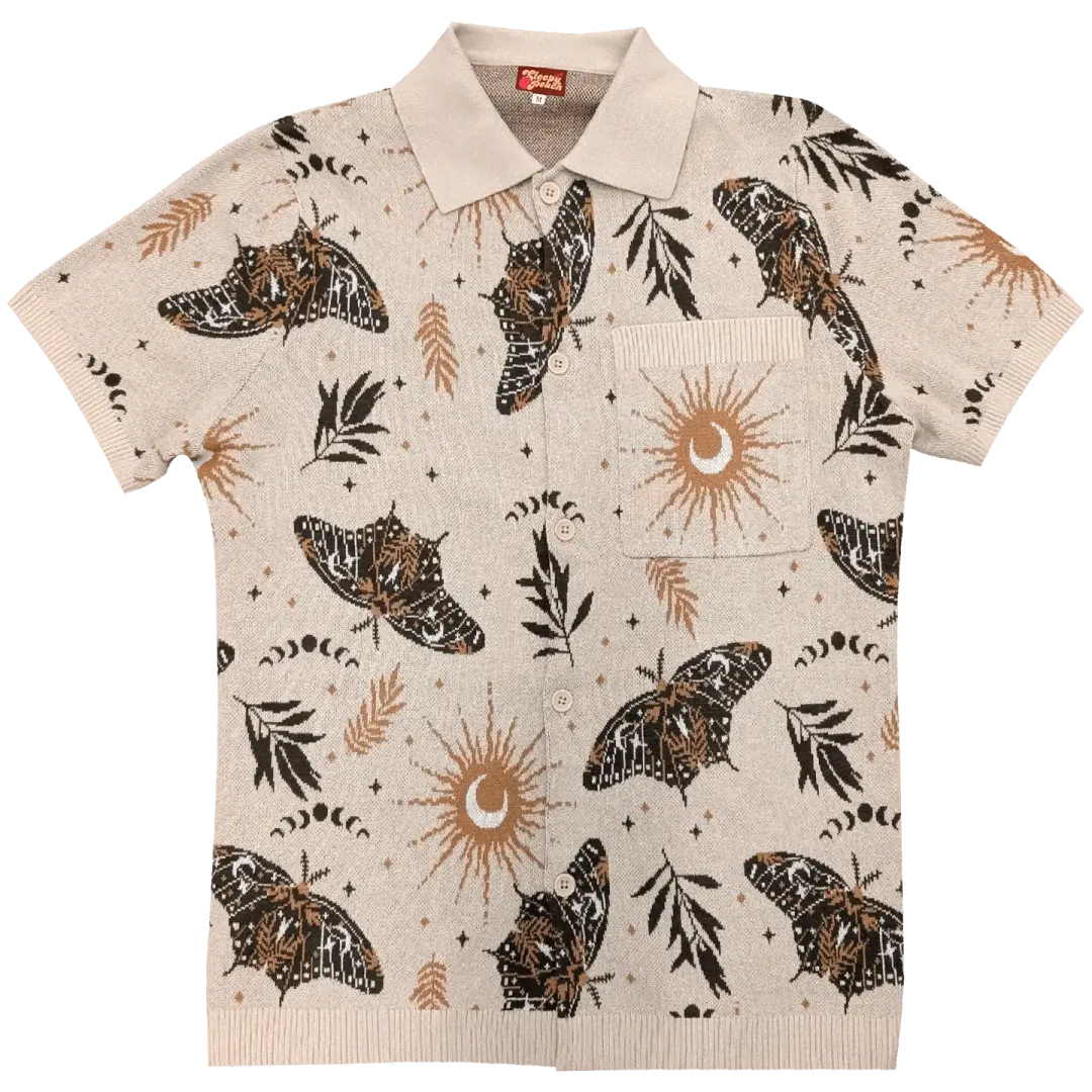 Celestial Moth Button Up