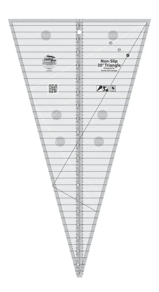 Creative Grids Quilt Ruler 30 Degree Triangle