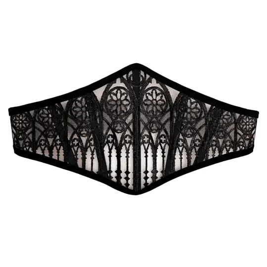 CATHEDRAL MESH CORSET BELT (BLACK)