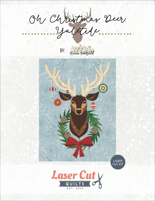 Laser-cut Kit: Oh Christmas Deer Yuletide by Diana Hatfield
