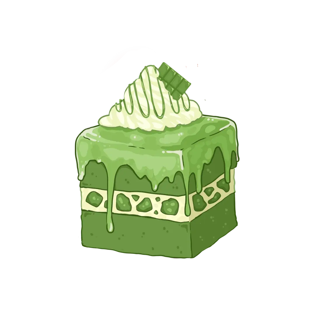 Green Tea Cake Pin