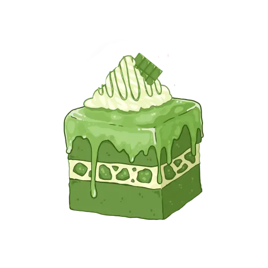 Green Tea Cake Pin