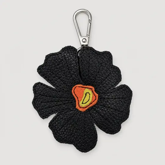 the leather poppy bag charm 1-of-70