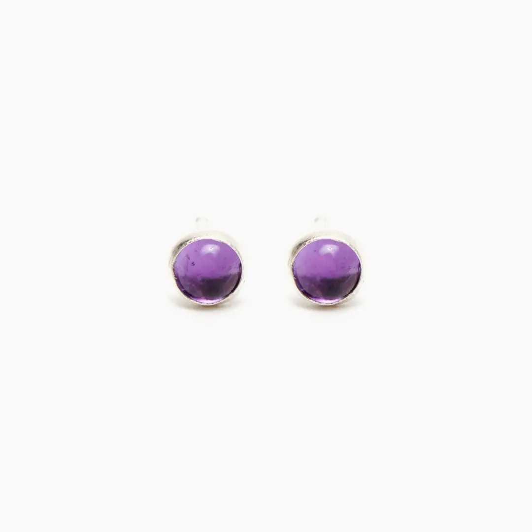 Gemstone Stud Earrings