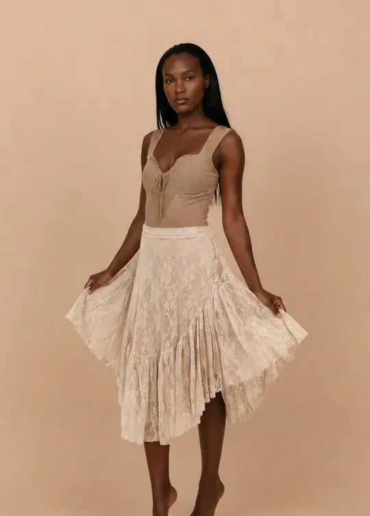 Candy Skirt in Lace Oat