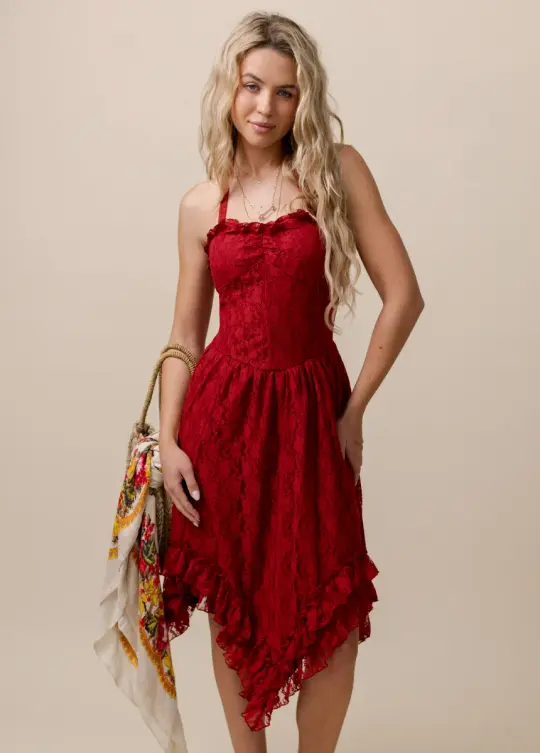 Erma Dress in Red