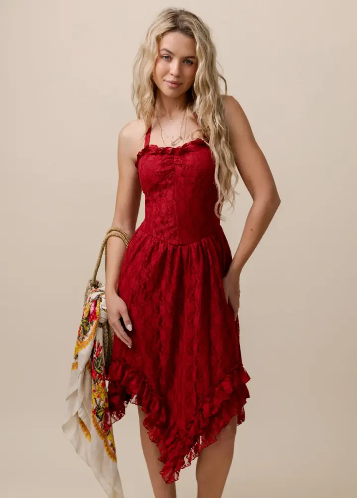 Erma Dress in Red