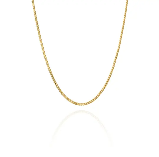 1mm Diamond-Cut Curb Chain