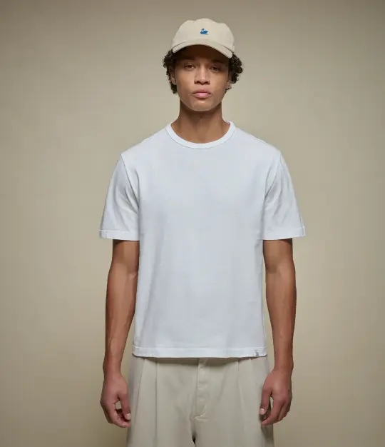TEE02C Cropped Classic Cotton Jersey T-Shirt