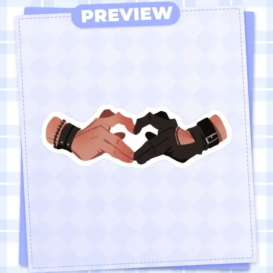 (Pre-Order) VALKO + LADS Heart Hands Sticker