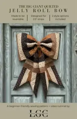 The Big Giant Quilted Jelly Roll Bow