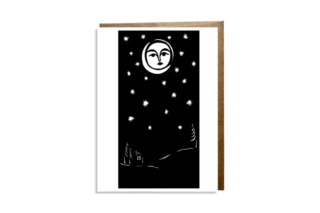 "Under the Moonlight" card