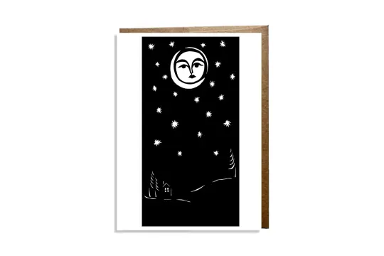"Under the Moonlight" card