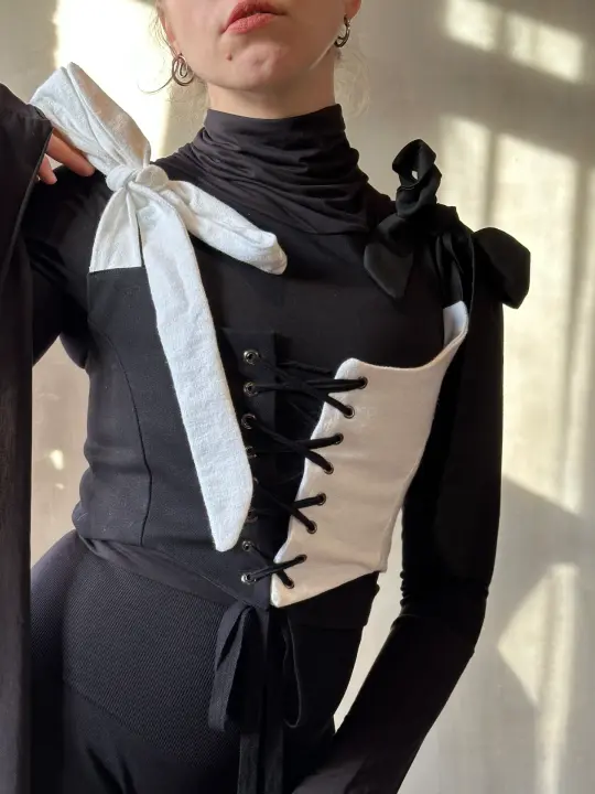 Duo-Tone Corset Vest